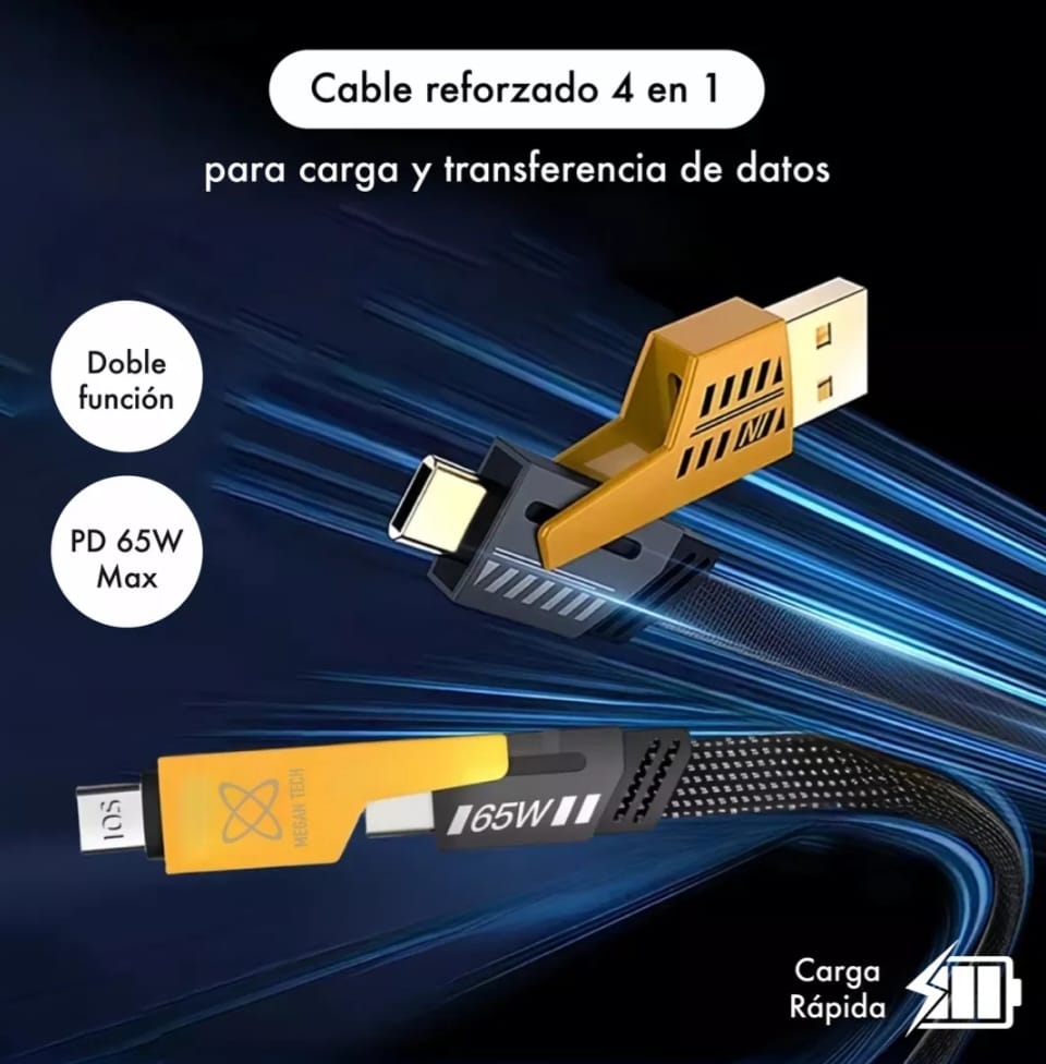 CABLE DE CARGA 4 EN 1