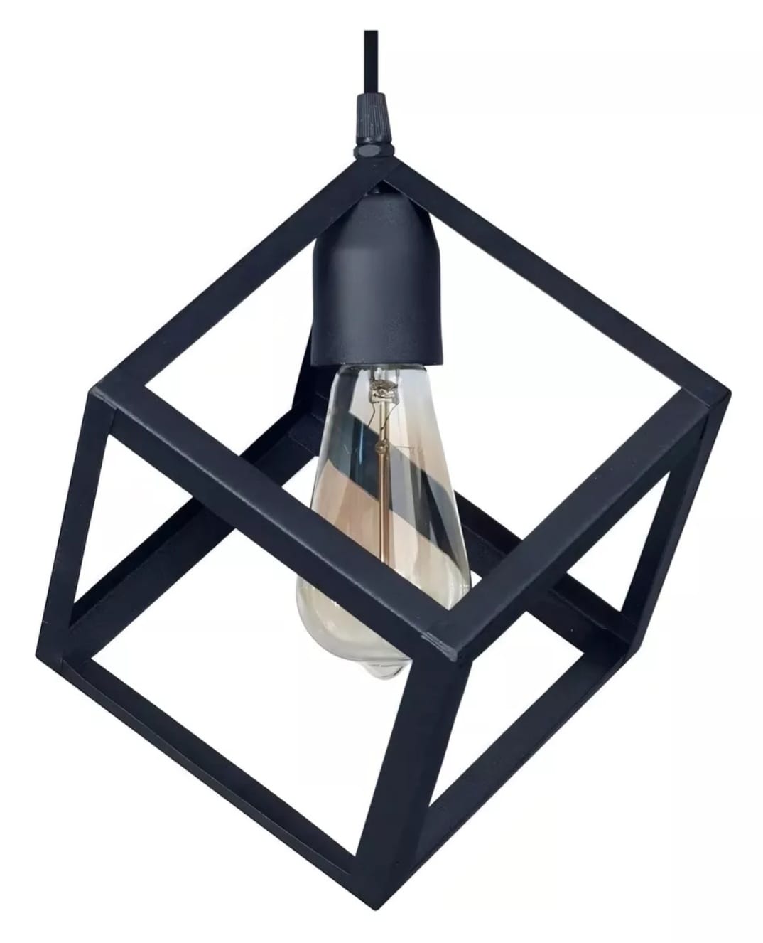 COLGANTE CUBO NEGRO – 1 LAMPARA