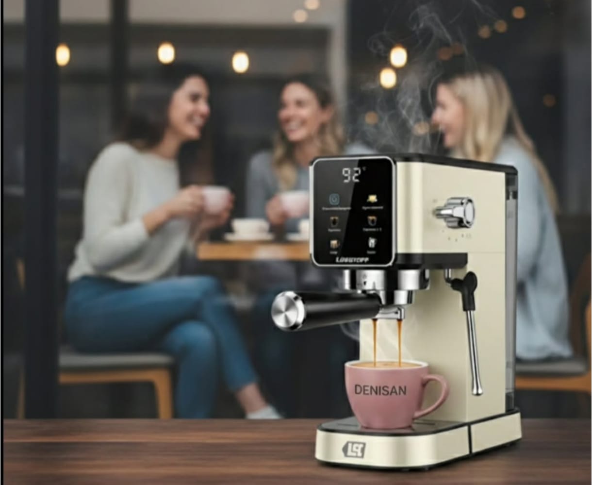 CAFETERA EXPRESSO LÜSQTOFF CREAM c/adaptador de cápsulas