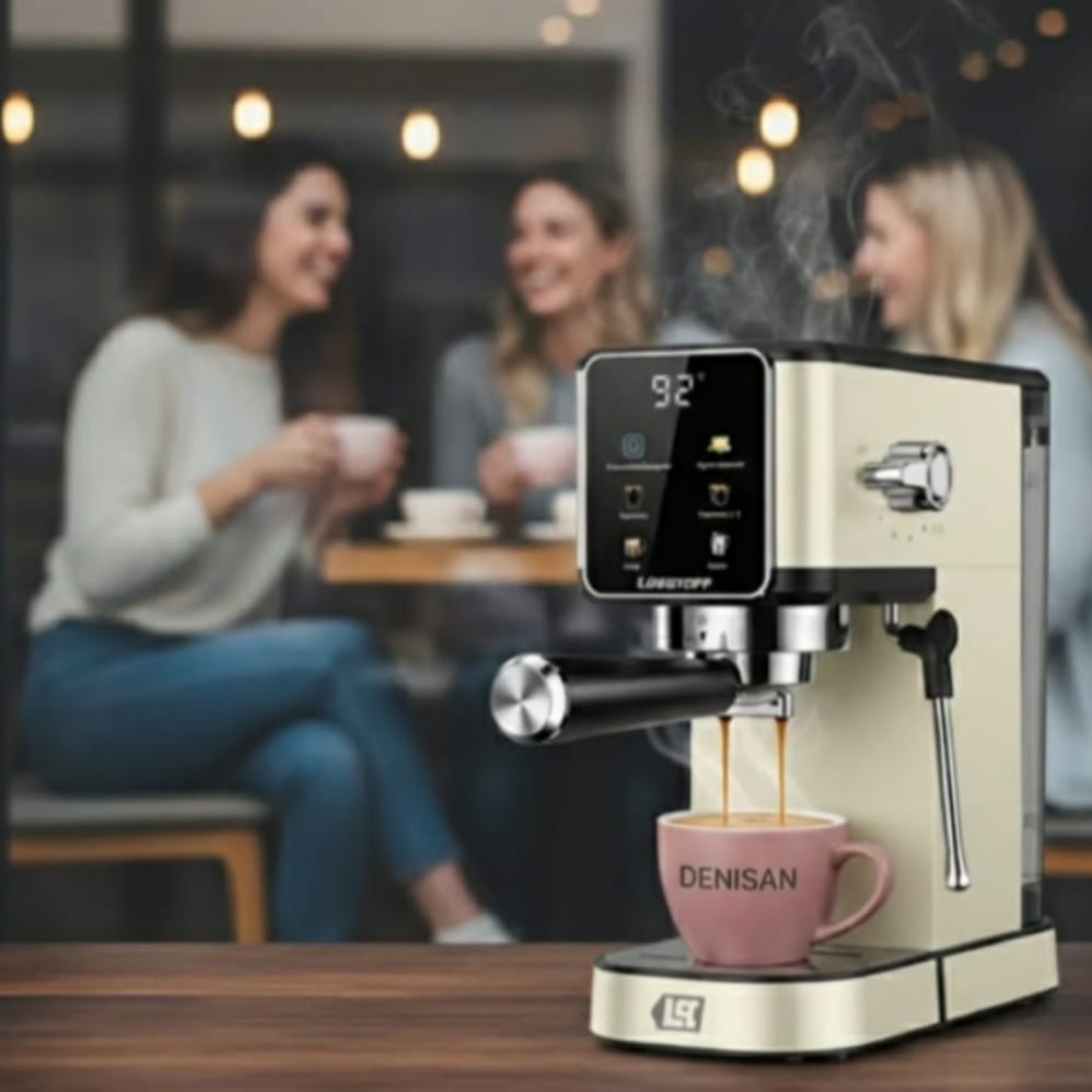 CAFETERA EXPRESSO LÜSQTOFF CREAM c/adaptador de cápsulas